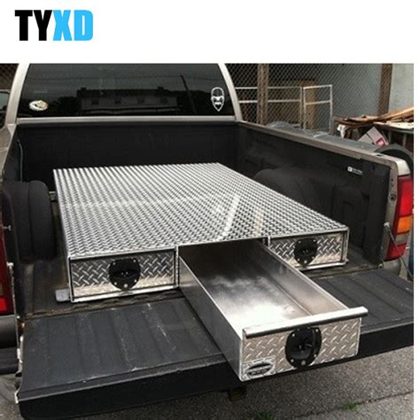 14 inch metal tool box|hidden truck bed tool box.